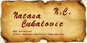 Nataša Čukalović vizit kartica